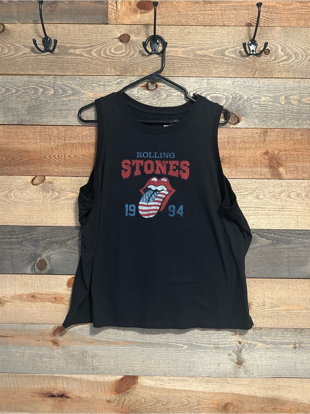 Rolling Stones Black Graphic Tank Top - 1994 Logo